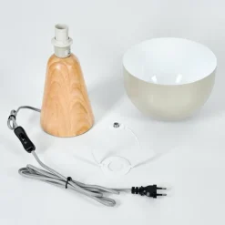 Luminaires Scandinaves-hofstein Lampe de table Kanchriech Écru, 1 lumière