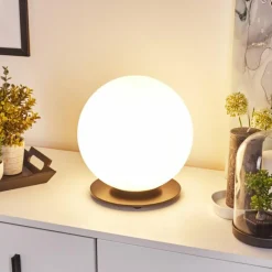 hofstein Lampe de table Karhia Noir, 1 lumière