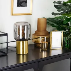 hofstein Lampe de table Keppoch Laiton, 1 lumière