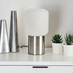 hofstein Lampe de table Keppoch Nickel mat, 1 lumière