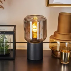 hofstein Lampe de table Keppoch Noir, 1 lumière