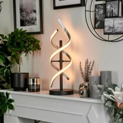 hofstein Lampe de table Khovet LED Noir, 1 lumière