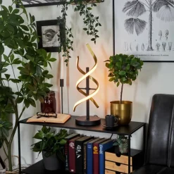 hofstein Lampe de table Khovet LED Noir, 1 lumière