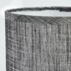 Lampes En Tissu-hofstein Lampe de table Kigombo Gris, Noir, 1 lumière