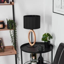 Lampes En Tissu-hofstein Lampe de table Kintore Brun, Noir, 1 lumière