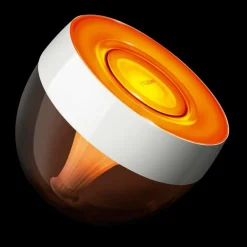 Luminaires Philips Lampe de table, kit d'extension Philips Hue Ambiance White & Color Iris LED Transparent, Blanc, 1 lumière, Changeur de couleurs