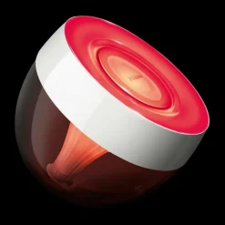 Luminaires Philips Lampe de table, kit d'extension Philips Hue Ambiance White & Color Iris LED Transparent, Blanc, 1 lumière, Changeur de couleurs