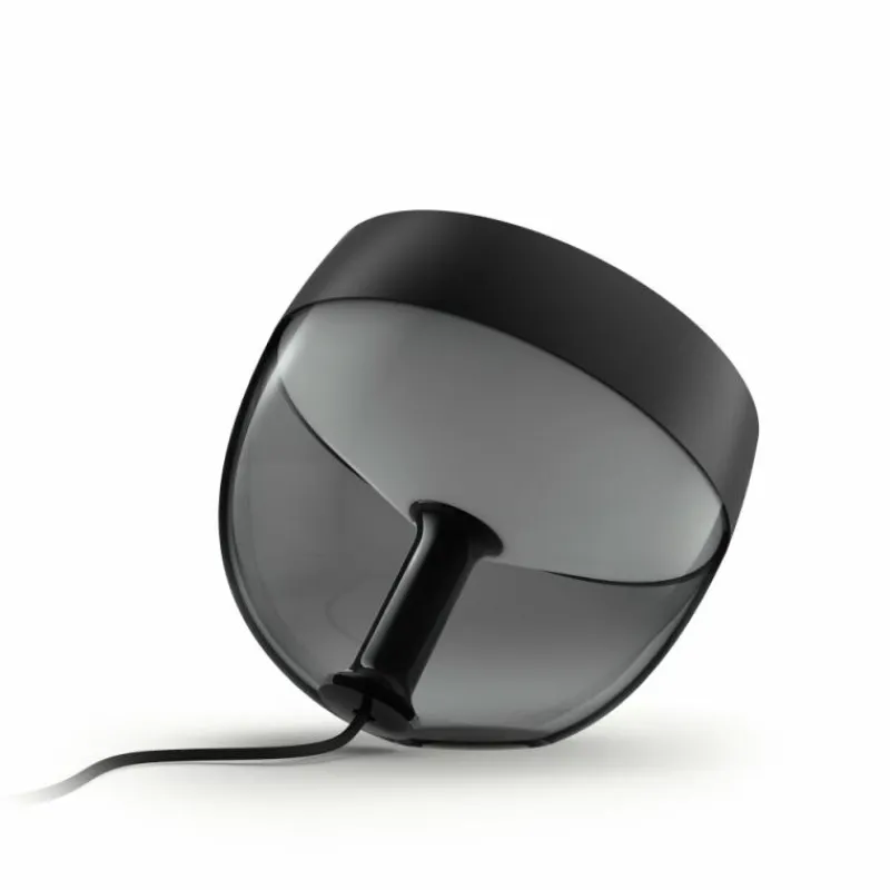 Luminaires Philips Lampe de table, kit d'extension Philips Hue Ambiance White & Color Iris LED Noir, Transparent, 1 lumière, Changeur de couleurs