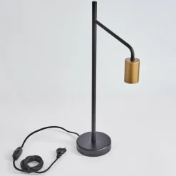 Lampes Vintages & Rétros-hofstein Lampe de table Krapeu Laiton, Noir, 1 lumière