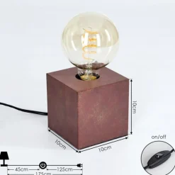 Lampes Vintages & Rétros-hofstein Lampe de table Lagradioule Rouille, 1 lumière