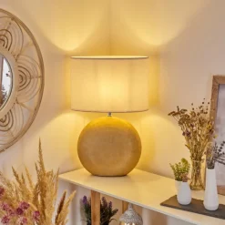 Lampes En Tissu-hofstein Lampe de table Lahnus Or, 1 lumière