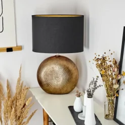 Lampes En Tissu-hofstein Lampe de table Lahnus Or, 1 lumière