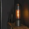 Suspension Verre Fumé-hofstein Lampe de table Lalora Anthracite, 1 lumière