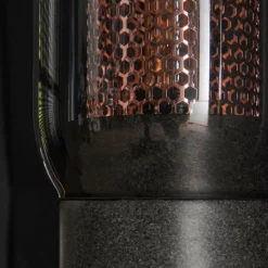 Suspension Verre Fumé-hofstein Lampe de table Lalora Anthracite, 1 lumière