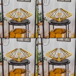 Lampes Industrielles-hofstein Lampe de table Larson Laiton, 1 lumière