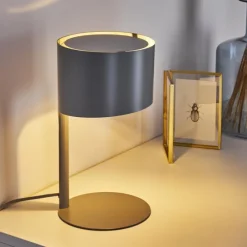 hofstein Lampe de table Launceston Gris, 1 lumière