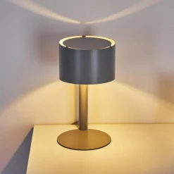 hofstein Lampe de table Launceston Gris, 1 lumière
