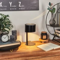 hofstein Lampe de table Launceston Noir, 1 lumière