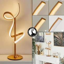 Lampes Art Déco-hofstein Lampe de table Lavaca LED Laiton, 1 lumière