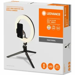 Luminaires Ledvance Lampe de table Ledvance MOBILE RING Noir, 1 lumière* Lampadaires Et Lampes Sur Pied