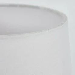 Lampes En Tissu-hofstein Lampe de table Leirado Bois foncé, Blanc, 1 lumière