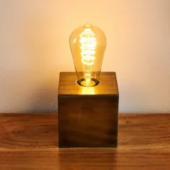 Lampes Vintages & Rétros-hofstein Lampe de table Lemele Bronze, 1 lumière