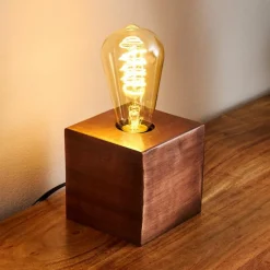 Lampes Vintages & Rétros-hofstein Lampe de table Lemele Cuivre, 1 lumière