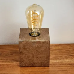 Lampes Vintages & Rétros-hofstein Lampe de table Lemele Nickel mat, 1 lumière