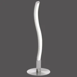 Luminaires Leuchten Direkt Lampe de table Leuchten Direkt WAVE LED Acier inoxydable, 1 lumière* Éclairage Led