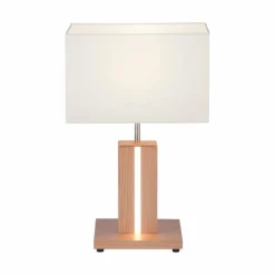 Luminaires Rustiques-Luminaires Leuchten Direkt Lampe de table Leuchten Direkt AMADA Bois clair, 1 lumière