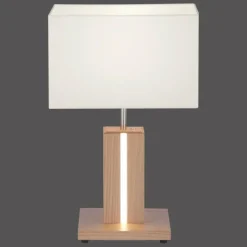 Luminaires Rustiques-Luminaires Leuchten Direkt Lampe de table Leuchten Direkt AMADA Bois clair, 1 lumière