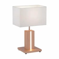 Luminaires Rustiques-Luminaires Leuchten Direkt Lampe de table Leuchten Direkt AMADA Bois clair, 1 lumière