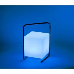 Luminaires Leuchten Direkt Lampe de table Leuchten Direkt KENO LED Noir, 1 lumière, Télécommandes, Changeur de couleurs