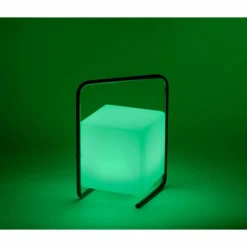 Luminaires Leuchten Direkt Lampe de table Leuchten Direkt KENO LED Noir, 1 lumière, Télécommandes, Changeur de couleurs