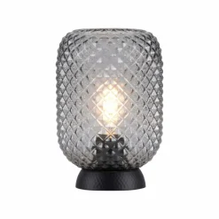 Suspension Verre Fumé-Luminaires Leuchten Direkt Lampe de table Leuchten Direkt REISHI Noir, 1 lumière