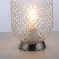 Luminaires Leuchten Direkt Lampe de table Leuchten Direkt REISHI Argenté, 1 lumière