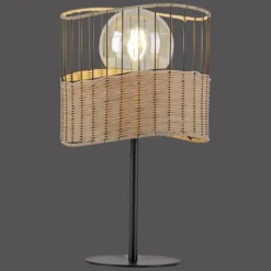 Luminaires Leuchten Direkt Lampe de table Leuchten-Direkt REED Noir, 1 lumière* Lampes À Poser