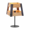 Luminaires Rustiques-Luminaires Leuchten Direkt Lampe de table Leuchten-Direkt CRATE Bois clair, 1 lumière