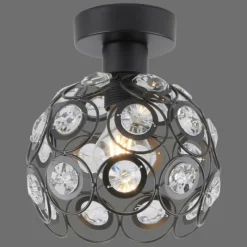 Luminaires Orientaux-Luminaires Leuchten Direkt Lampe de table Leuchten-Direkt BENJAMIN Noir, 1 lumière