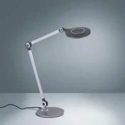 Luminaires Leuchten Direkt Lampe de table Leuchten-Direkt NIKLAS LED Noir, Argenté, 1 lumière* Éclairage Led
