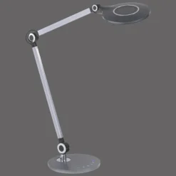 Luminaires Leuchten Direkt Lampe de table Leuchten-Direkt NIKLAS LED Noir, Argenté, 1 lumière* Éclairage Led