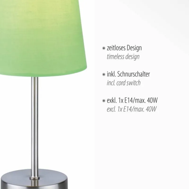 Lampes En Tissu-Luminaires Leuchten Direkt Lampe de table Leuchten-Direkt Heinrich Argenté, 1 lumière