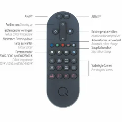 Paul Neuhaus Q-Serie Lampe de table Leuchten-Direkt Q-VITO LED Anthracite, 1 lumière, Télécommandes