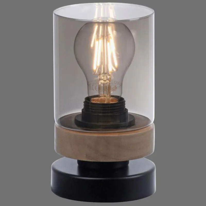 Suspension Verre Fumé-Luminaires Leuchten Direkt Lampe de table Leuchten-Direkt PASQUAL Noir, 1 lumière