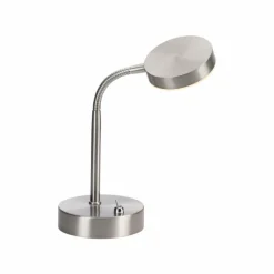 Luminaires Leuchten Direkt Lampe de table Leuchten-Direkt HENSKEN LED Acier brossé, 1 lumière* Éclairage Led