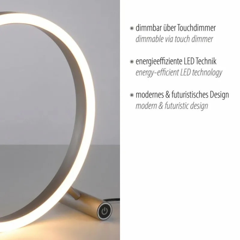 Luminaires Leuchten Direkt Lampe de table Leuchten-Direkt RITUS LED Aluminium, 1 lumière* Éclairage Led