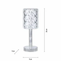 Luminaires Leuchten Direkt Lampe de table Leuchten-Direkt KRISTALA Transparent, 1 lumière* Lampes À Poser