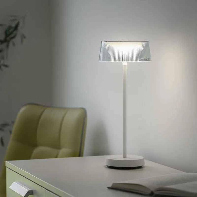 Luminaires Leuchten Direkt Lampe de table Leuchten-Direkt DORA LED Blanc, 1 lumière