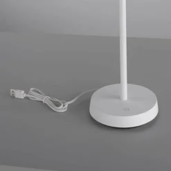 Luminaires Leuchten Direkt Lampe de table Leuchten-Direkt DORA LED Blanc, 1 lumière