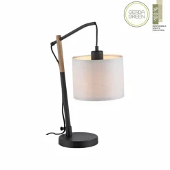 Luminaires Scandinaves-Luminaires Leuchten Direkt Lampe de table Leuchten-Direkt GREEN SOFIE Écru, Noir, 1 lumière